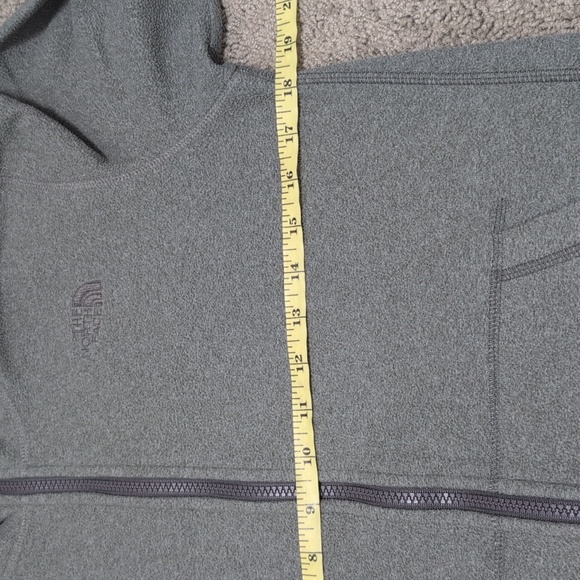 The North Face Boys Zip Up Fleece Hooded Jacket Gray Size Large - Picture 9 of 10